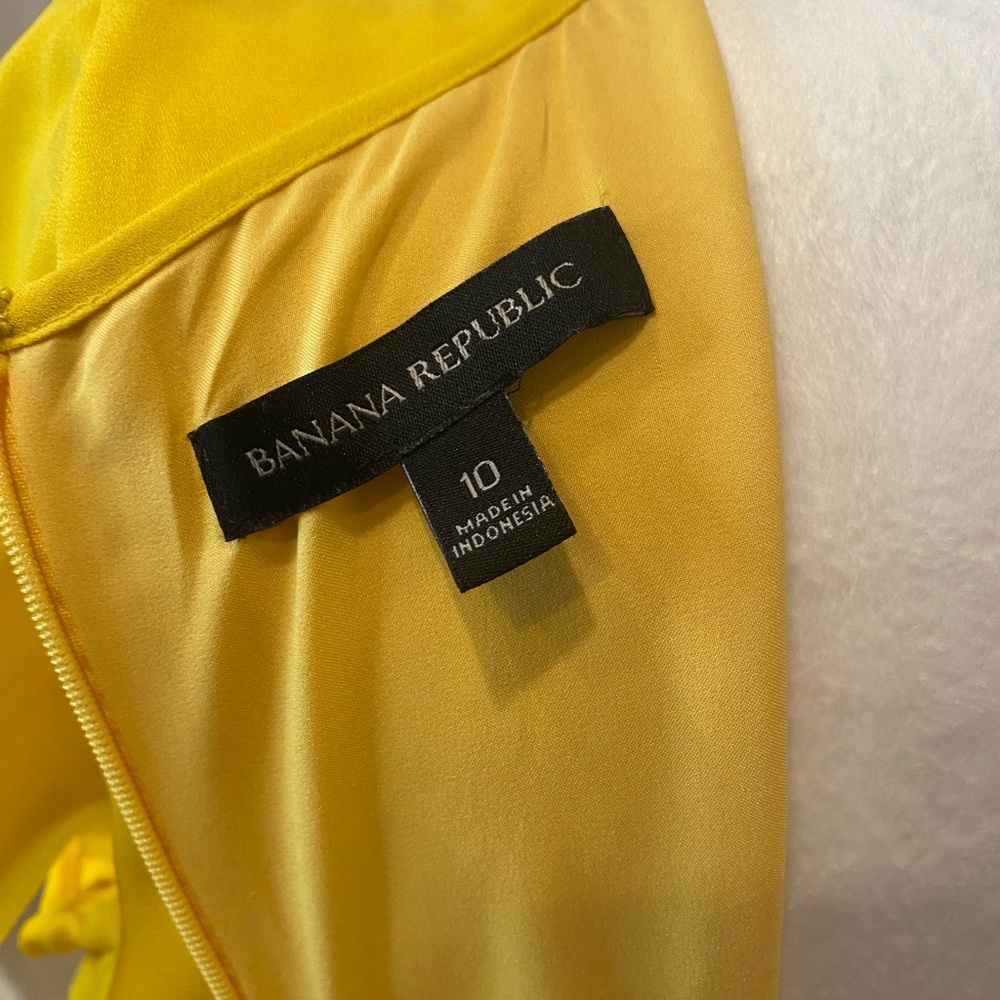 Banana Republic Yellow High Low Dress - Picture 3 of 6